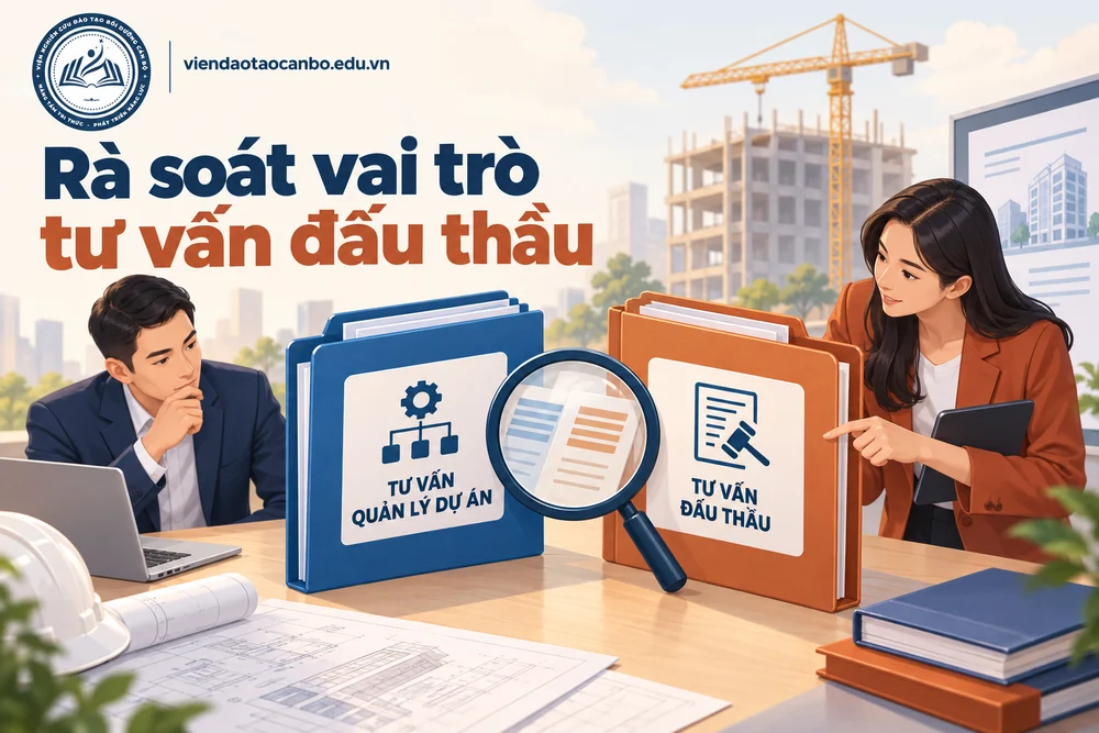 Rà soát vai trò tư vấn đấu thầu trong tư vấn quản lý dự án: làm gì, điều kiện năng lực, có được kiêm giám sát, tư vấn đấu thầu không?