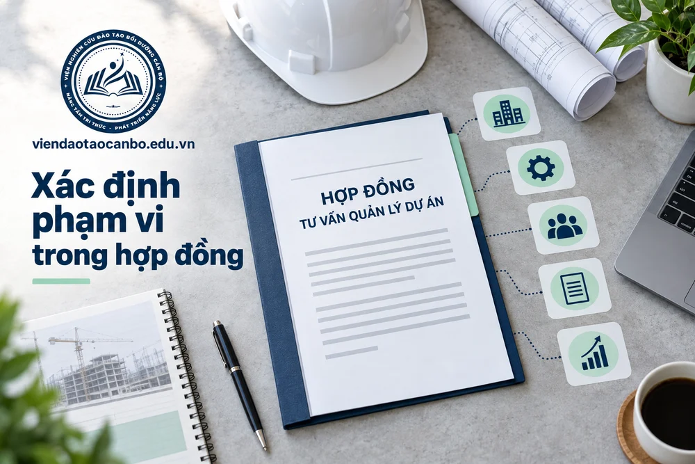Xác định phạm vi trong hợp đồng trong tư vấn quản lý dự án: làm gì, điều kiện năng lực, có được kiêm giám sát, tư vấn đấu thầu không?
