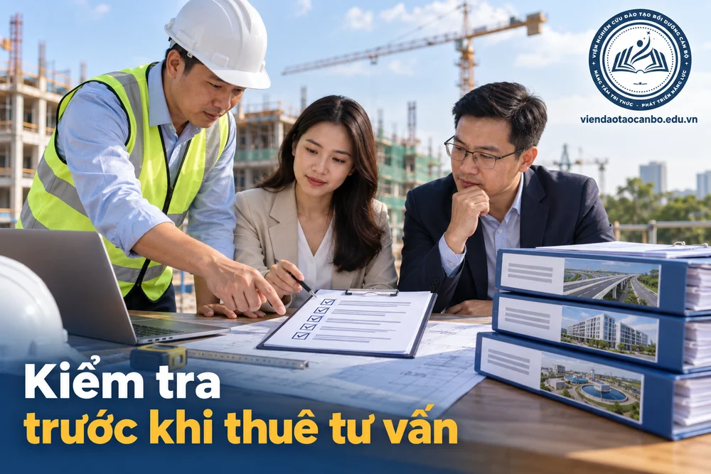 Kiểm tra trước khi thuê tư vấn trong tư vấn quản lý dự án: làm gì, điều kiện năng lực, có được kiêm giám sát, tư vấn đấu thầu không?