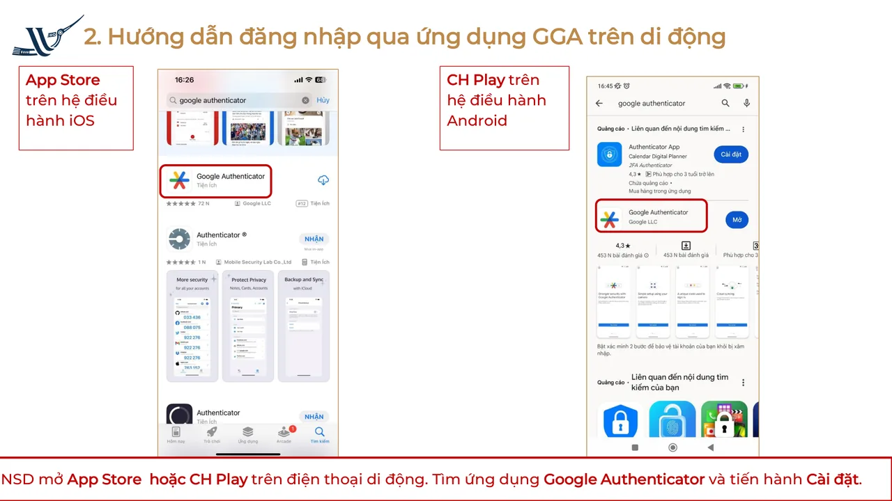 Tìm ứng dụng Google Authenticator của Google LLC trên App Store và CH Play