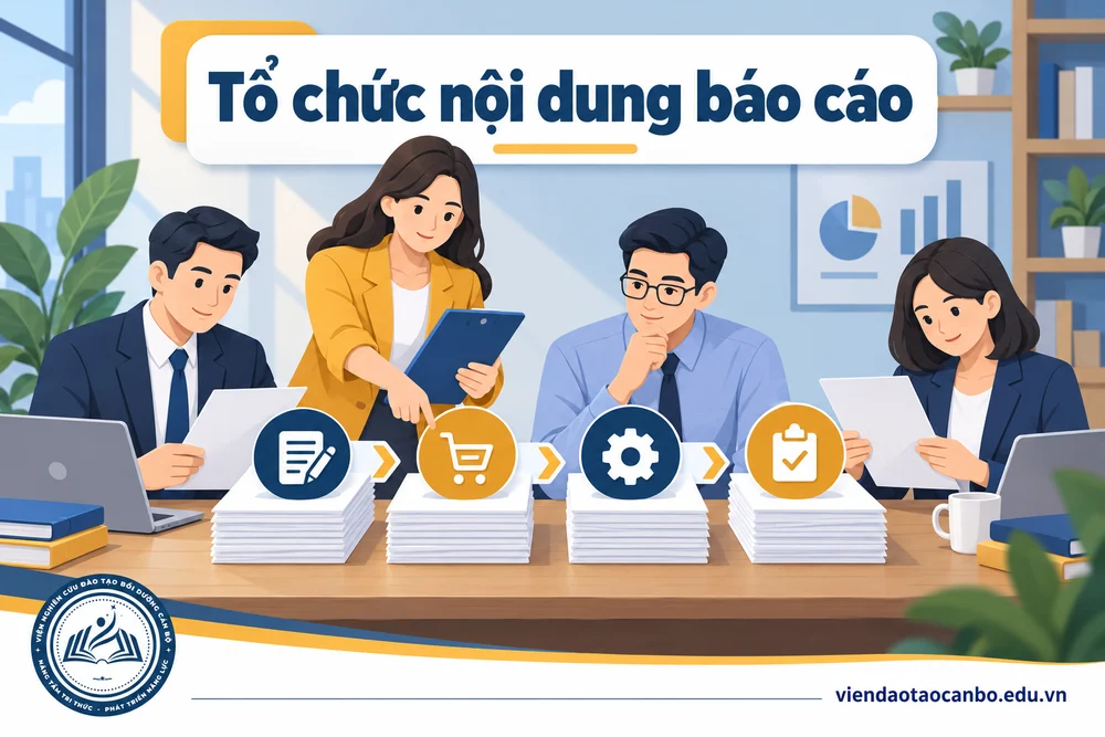 Tổ chức nội dung báo cáo